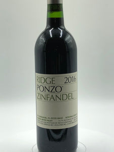 Ridge Vineyards Zinfandel “Ponzo Vineyard”
